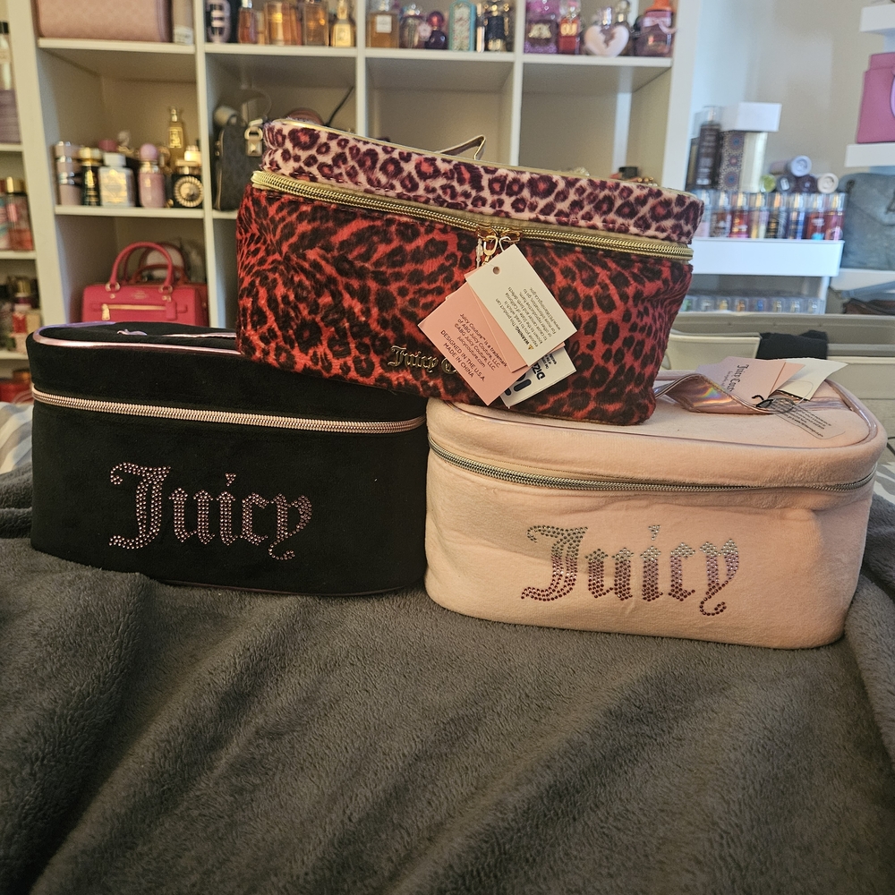 Juicy Couture Leopard and Velvet Bag Trio